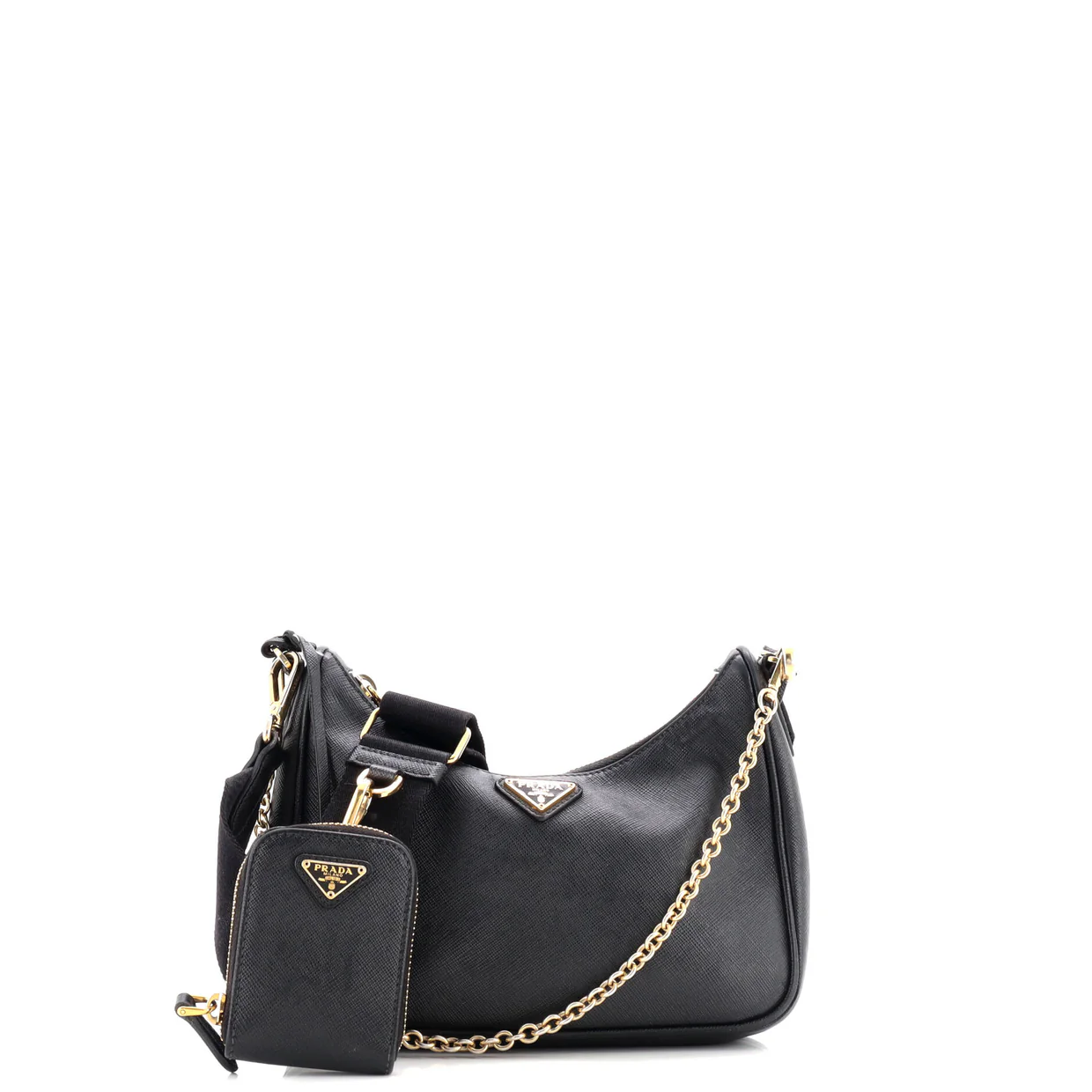 Re-Edition 2005 Shoulder Bag Saffiano Leather Small - Deep Luxury