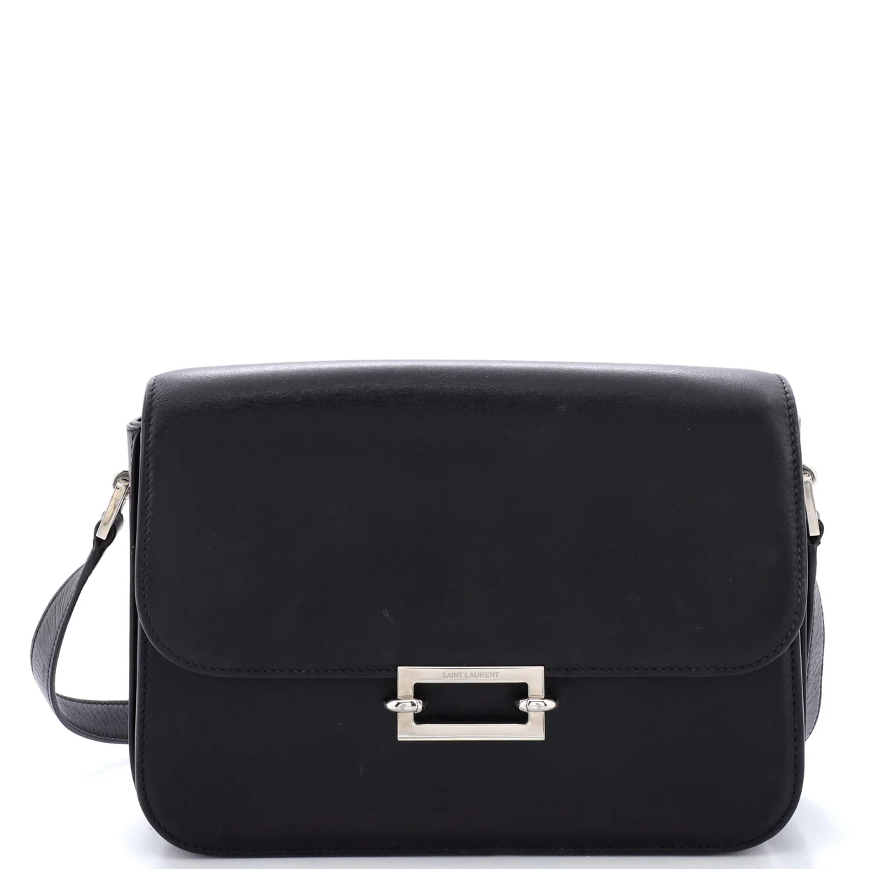 Fermoir Flap Satchel Bag Leather - Deep Luxury