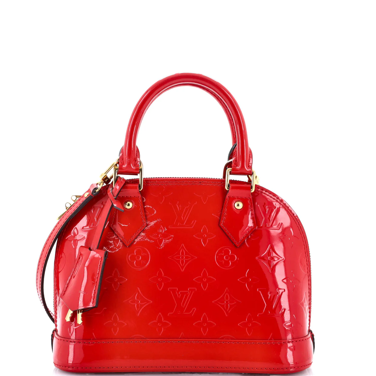 Alma Handbag Monogram Vernis BB - Deep Luxury