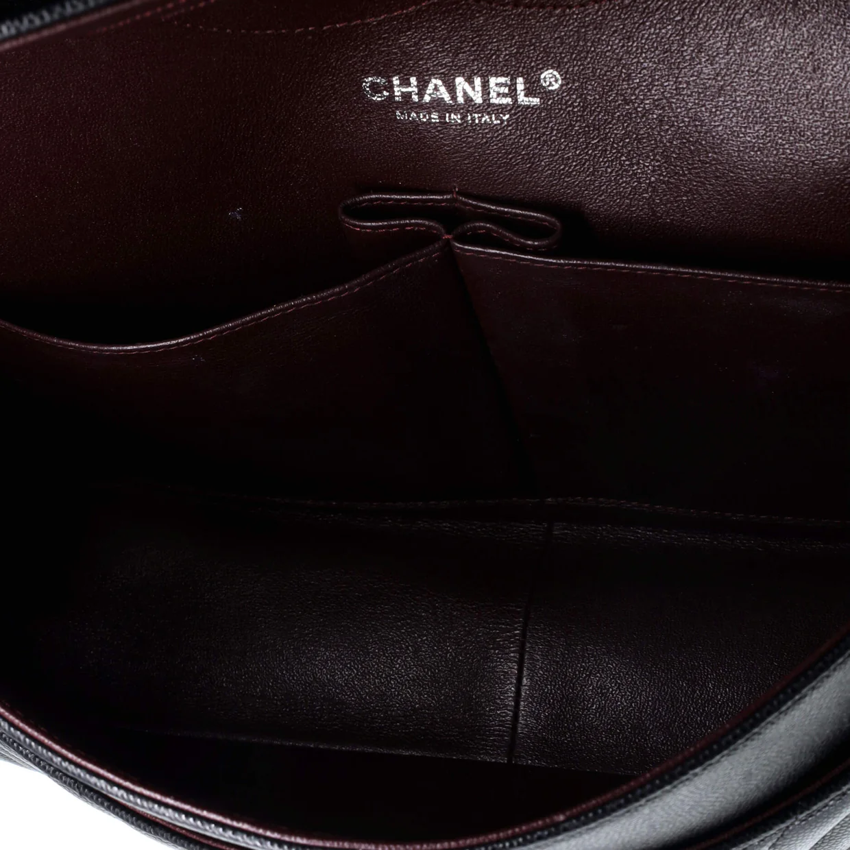 Classic Double Flap Bag Chevron Caviar Jumbo - Deep Luxury