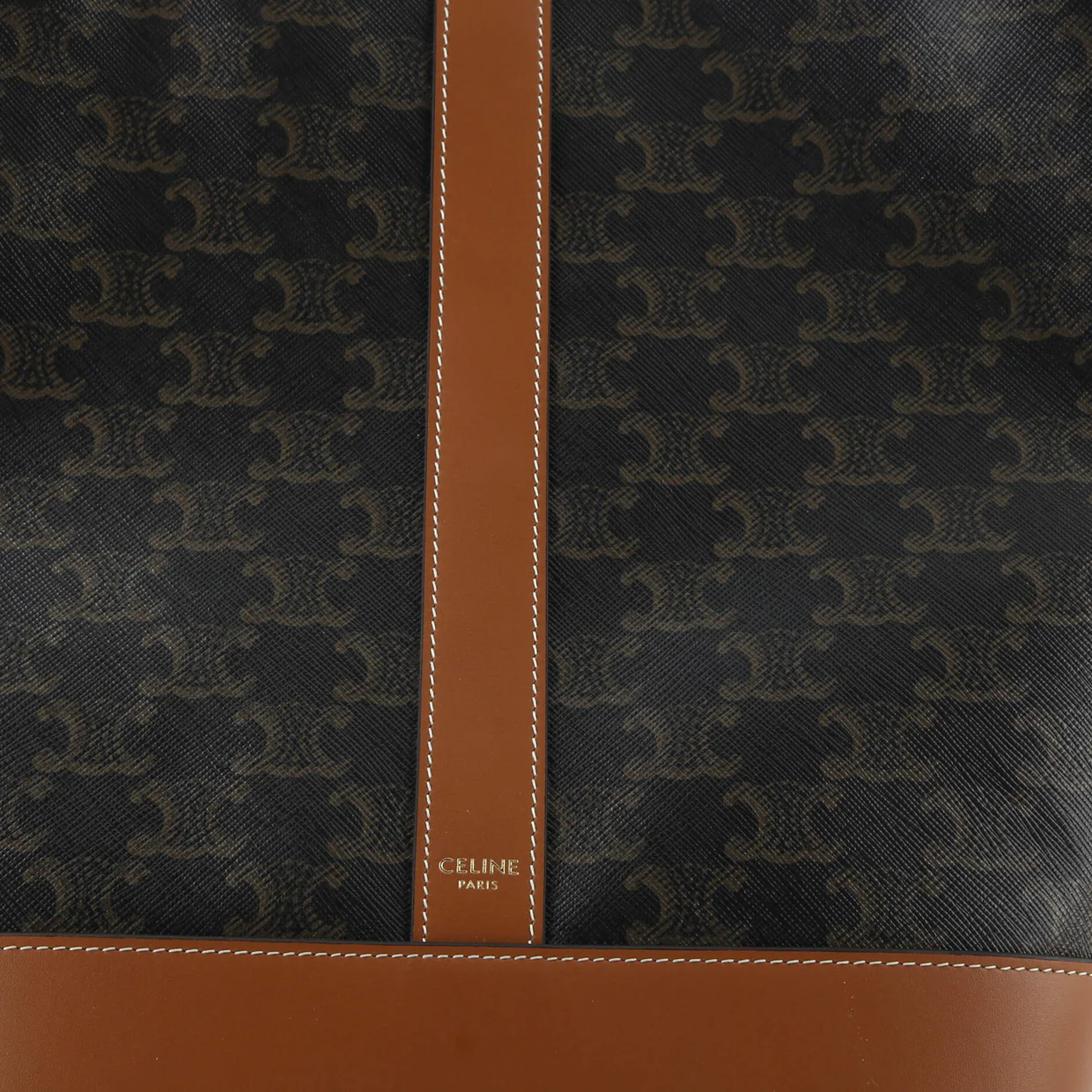 Bucket Bag Triomphe Coated Canvas Medium - Deep Luxury