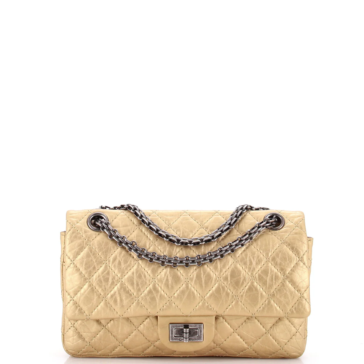 Reissue 2.55 Flap Bag Quilted Aged Calfskin 225 - Deep Luxury