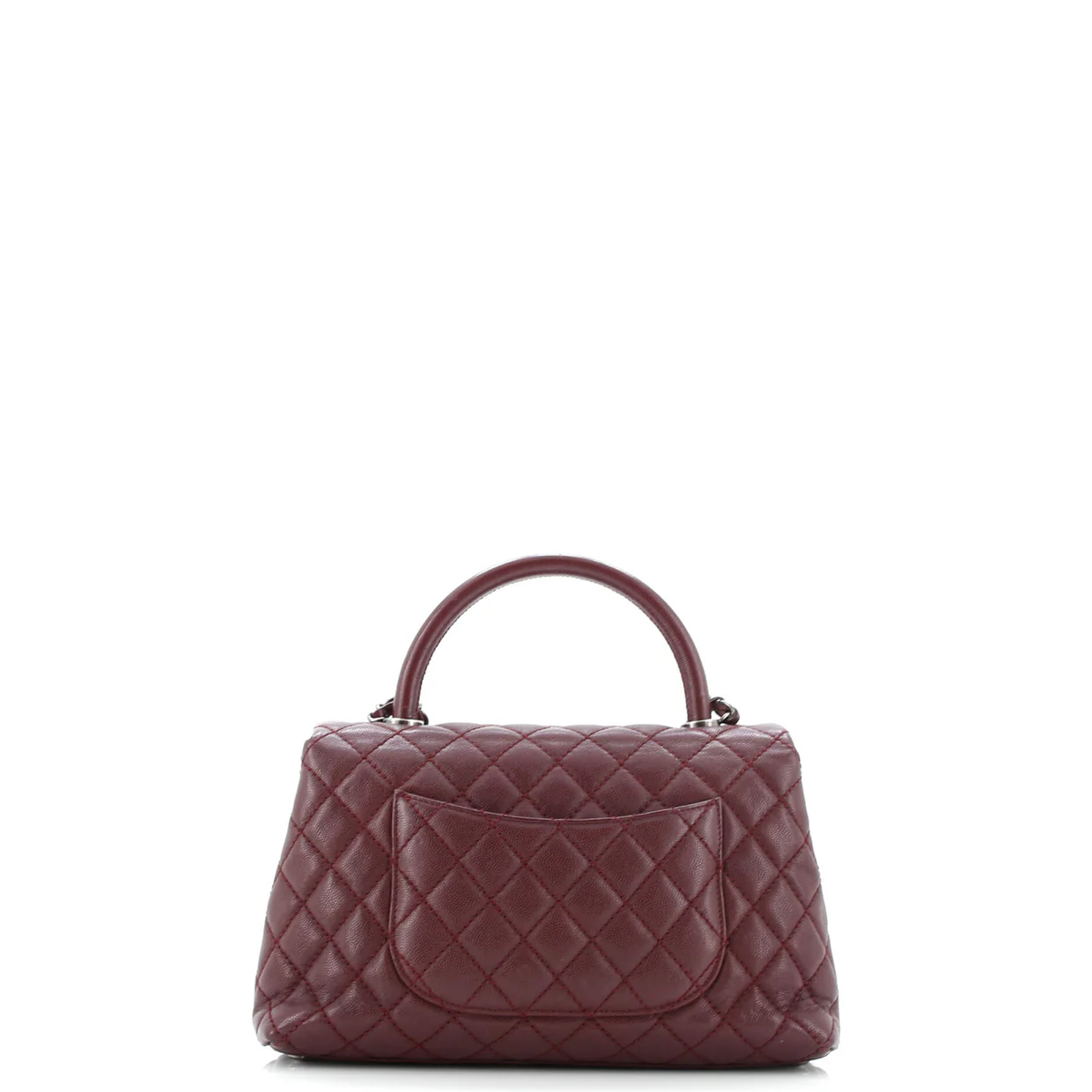 Coco Top Handle Bag Quilted Caviar Small - Deep Luxury