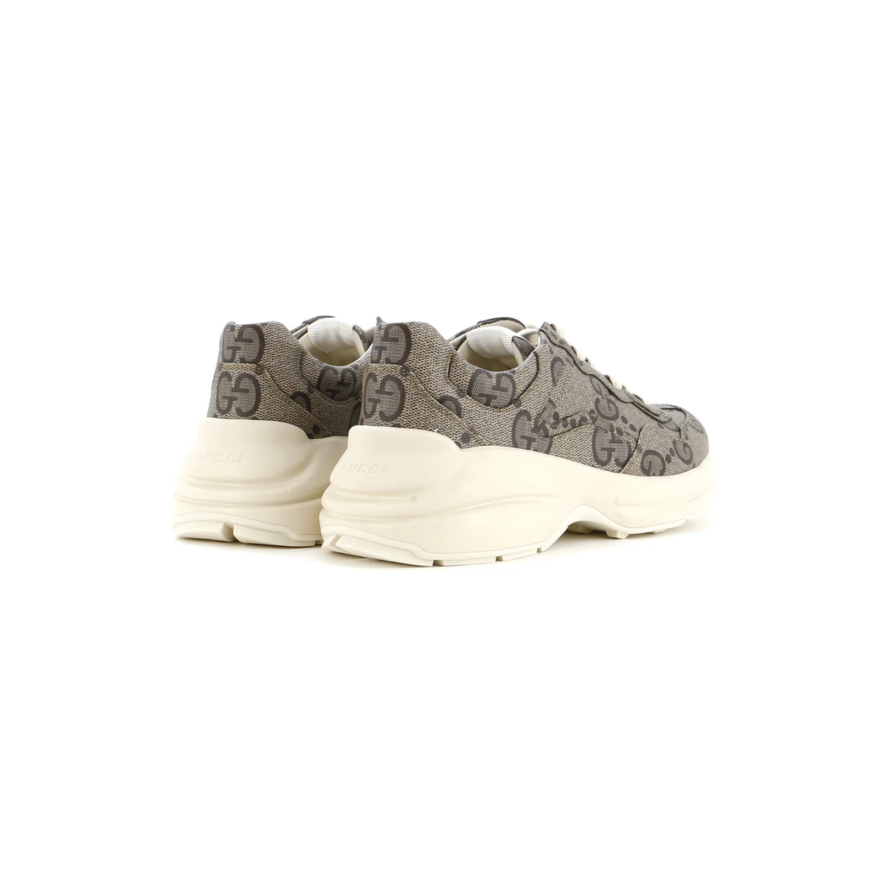 Rhyton Sneakers Jumbo GG Coated Canvas - Deep Luxury