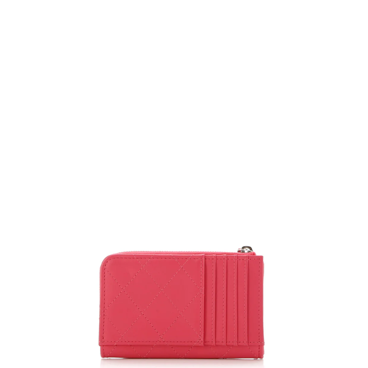 Zip Around Card Holder Quilted Calfskin - Deep Luxury