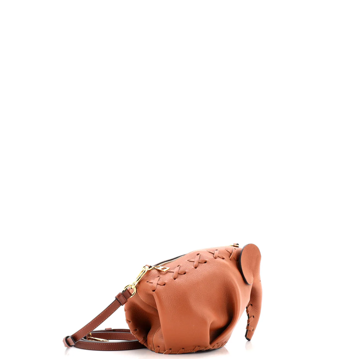 Elephant Crossbody Bag Leather Mini - Deep Luxury