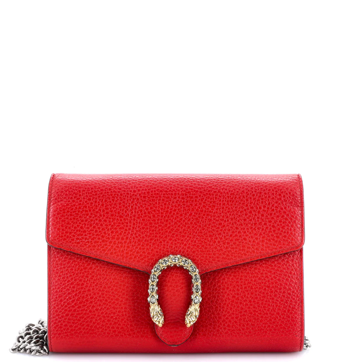 Dionysus Chain Wallet Leather with Embellished Detail Small - Deep Luxury