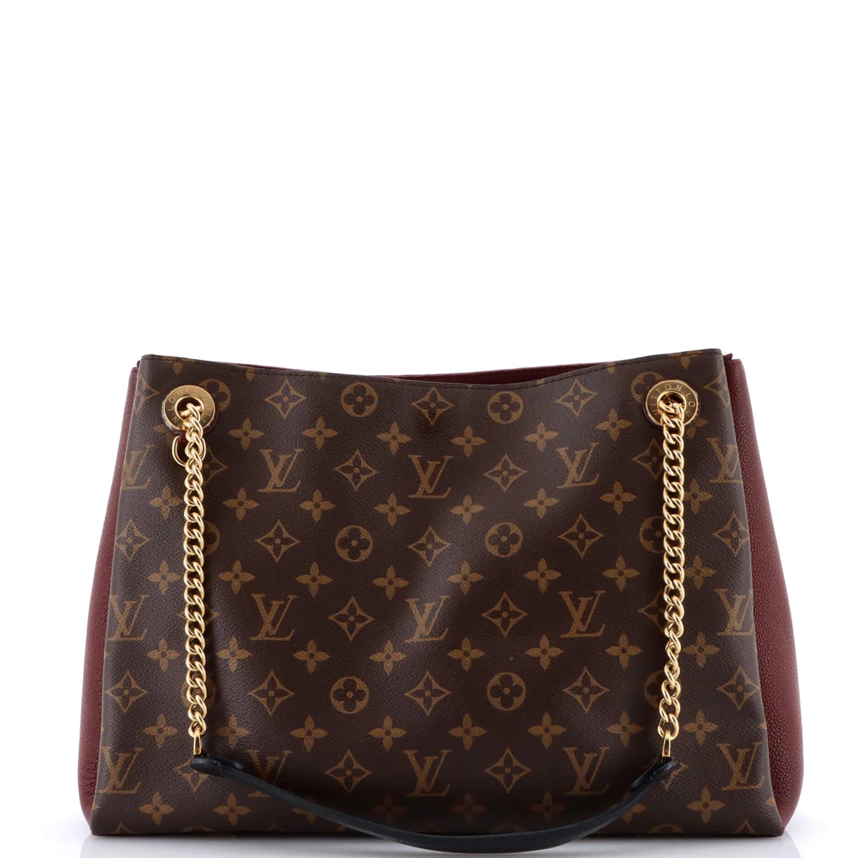 Surene Handbag Monogram Canvas with Leather MM - Deep Luxury
