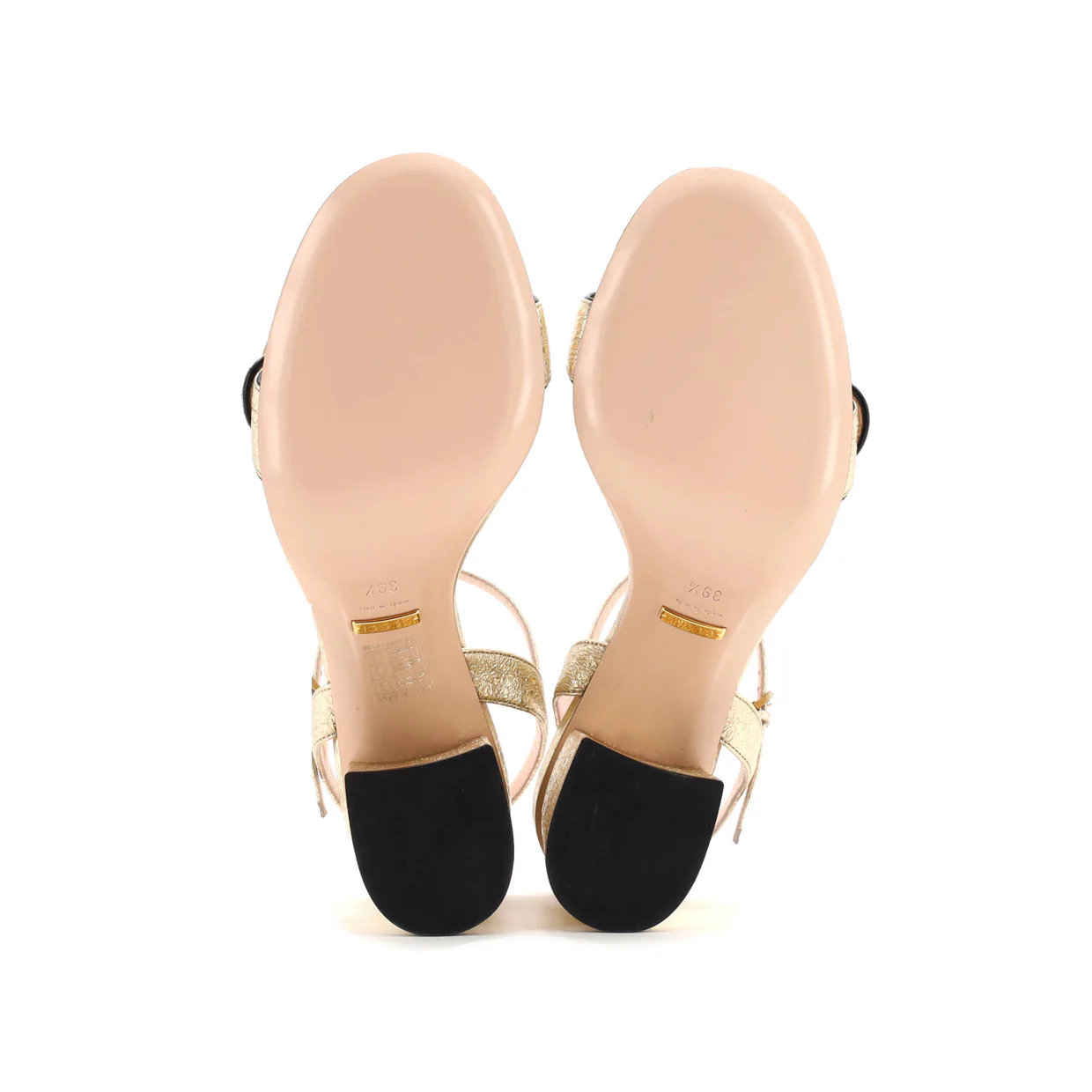 Women's GG Marmont Block Heel Sandals Leather - Deep Luxury