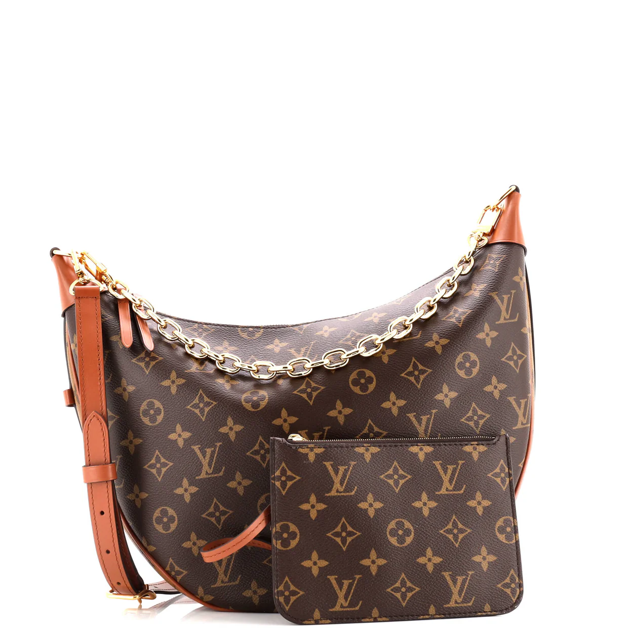Loop Hobo Reverse Monogram Canvas - Deep Luxury
