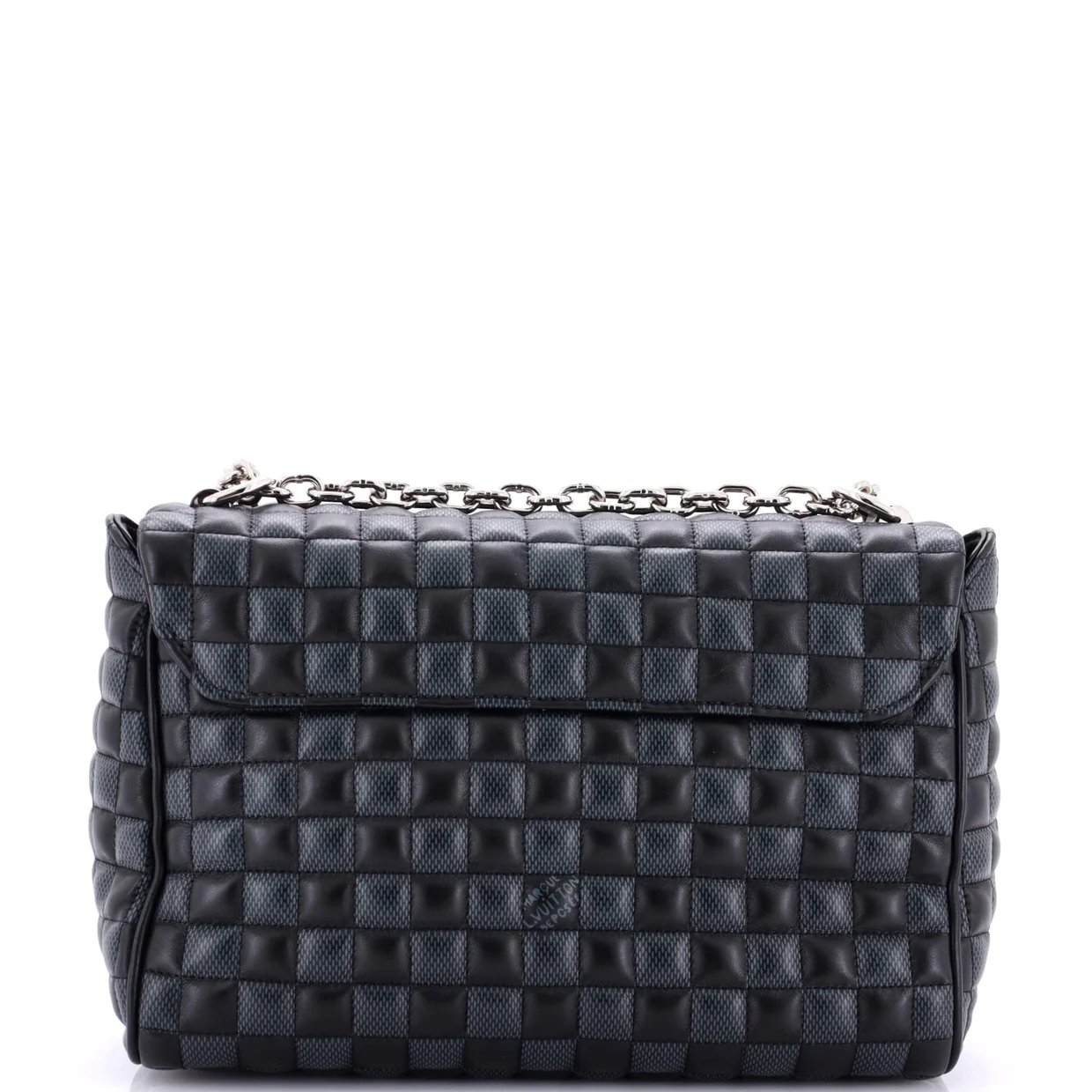 Twist Handbag Damier Quilted Calf Leather MM - Deep Luxury