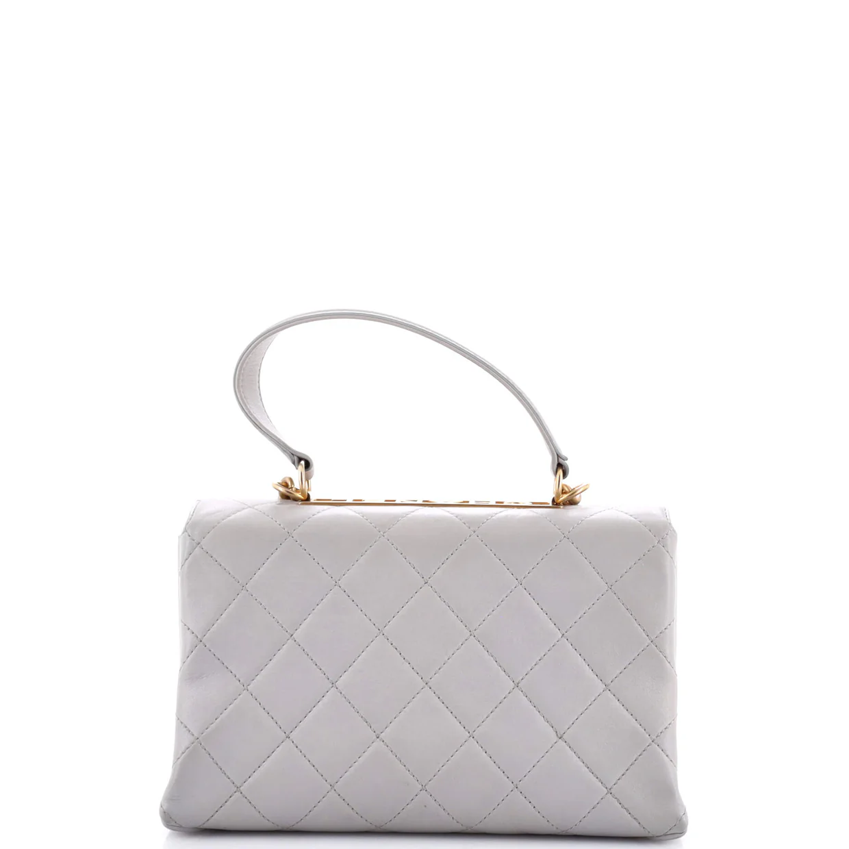 Trendy Spirit Top Handle Bag Quilted Lambskin Medium - Deep Luxury