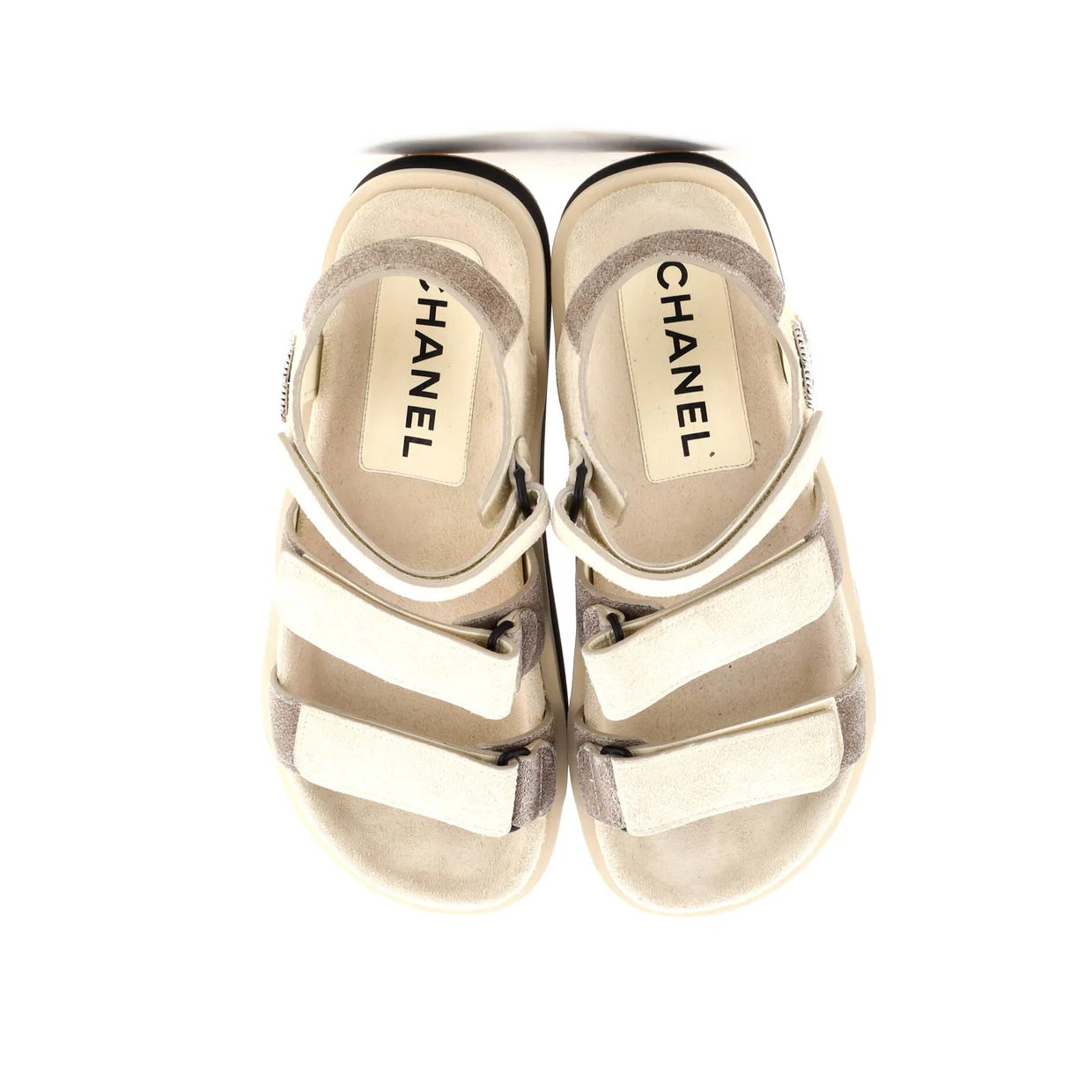 Women's Two Strap Velcro Dad Sandals Suede - Deep Luxury