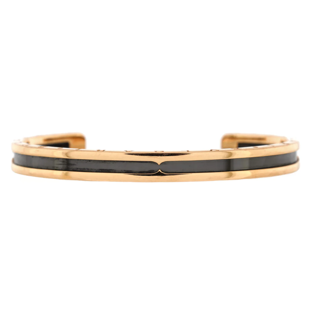B.Zero1 Cuff Bracelet 18K Rose Gold and Stainless Steel - Deep Luxury