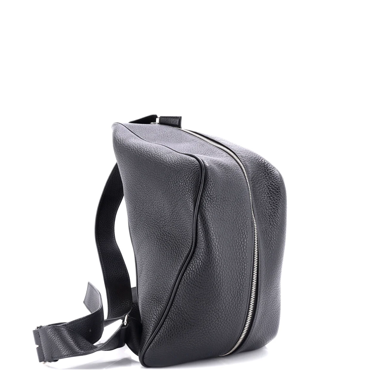 Triangle Zip Backpack Leather - Deep Luxury