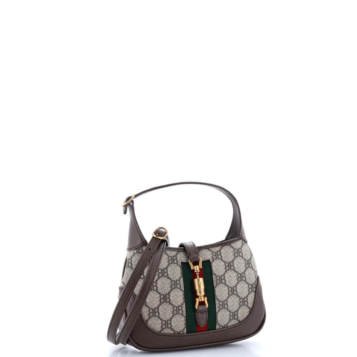 x Gucci The Hacker Project Jackie 1961 Hobo BB Coated Canvas Mini - Deep Luxury