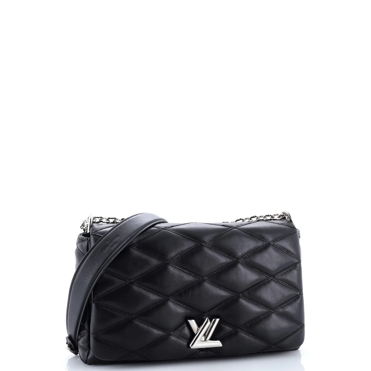 GO-14 Handbag Malletage Leather MM - Deep Luxury