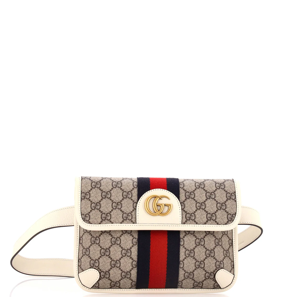 Ophidia Flap Belt Bag GG Coated Canvas - Deep Luxury