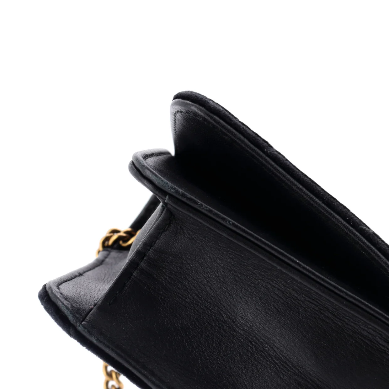 GG Marmont Chain Flap Bag Matelasse Velvet Mini - Deep Luxury