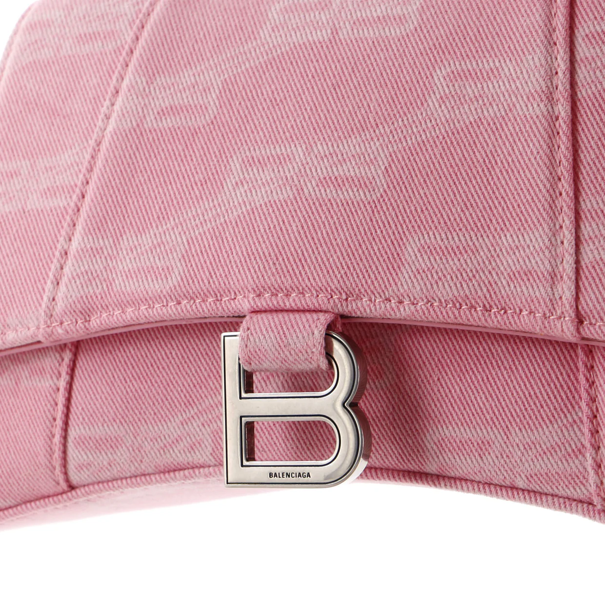 Hourglass Top Handle Bag BB Monogram Denim Small - Deep Luxury