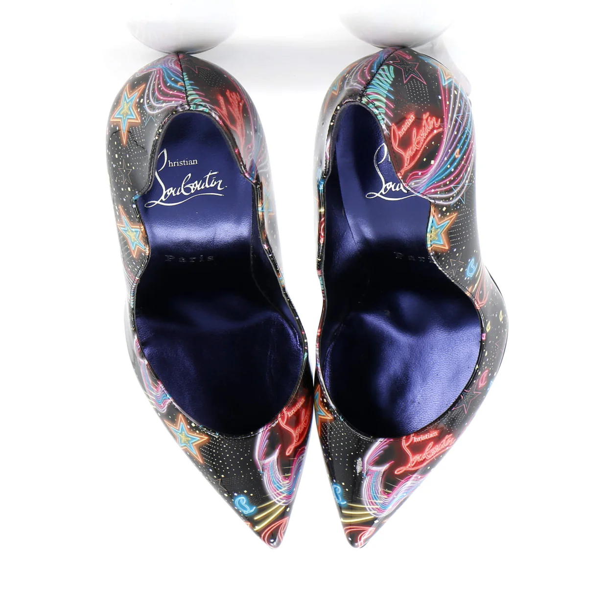 Women's Hot Chick Pumps Printed Patent 100 - Deep Luxury