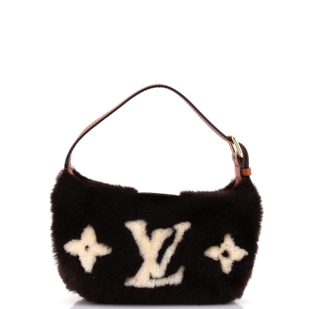 Hills Pochette Monogram Giant Teddy Fleece - Deep Luxury