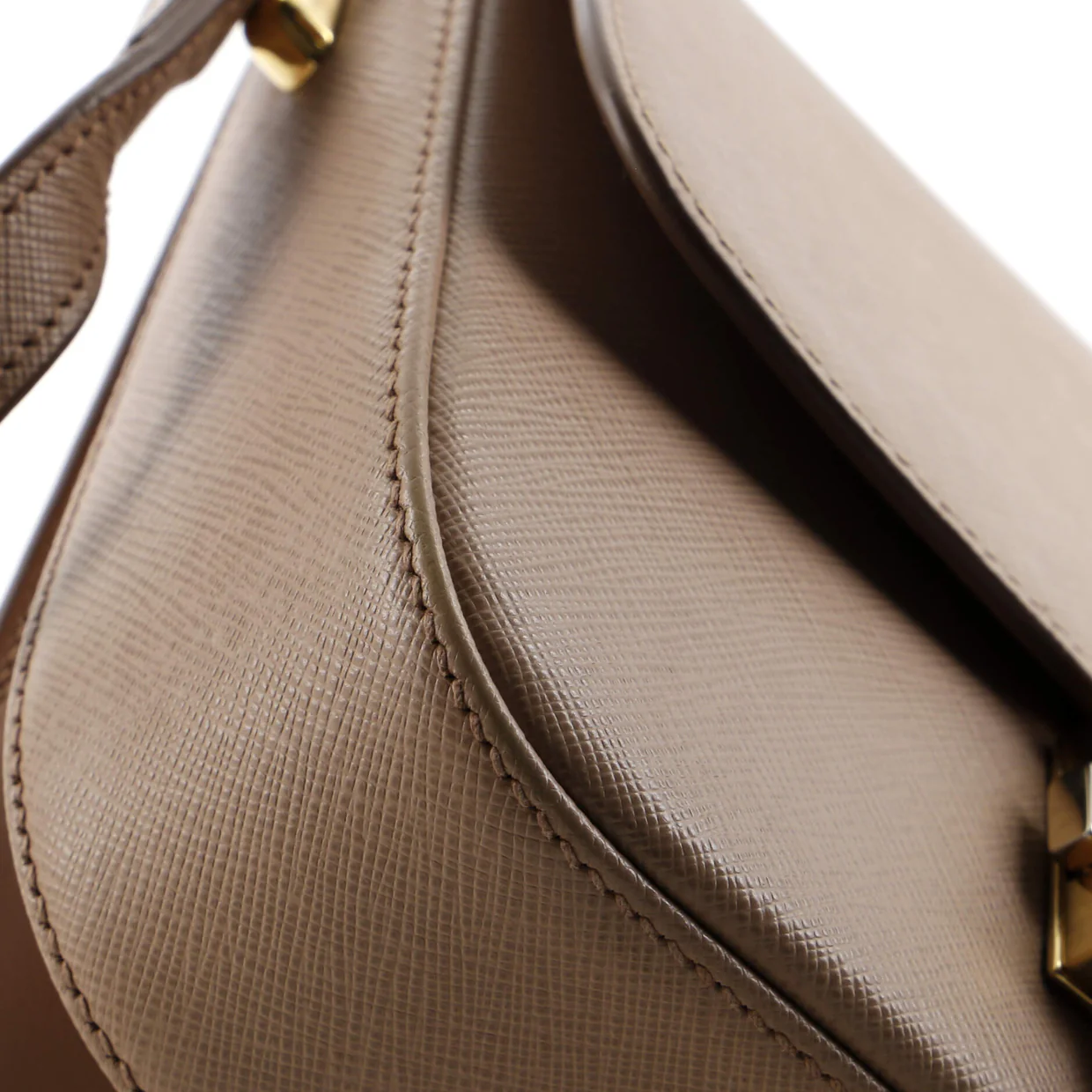 Embleme Flap Bag Saffiano Leather Small - Deep Luxury