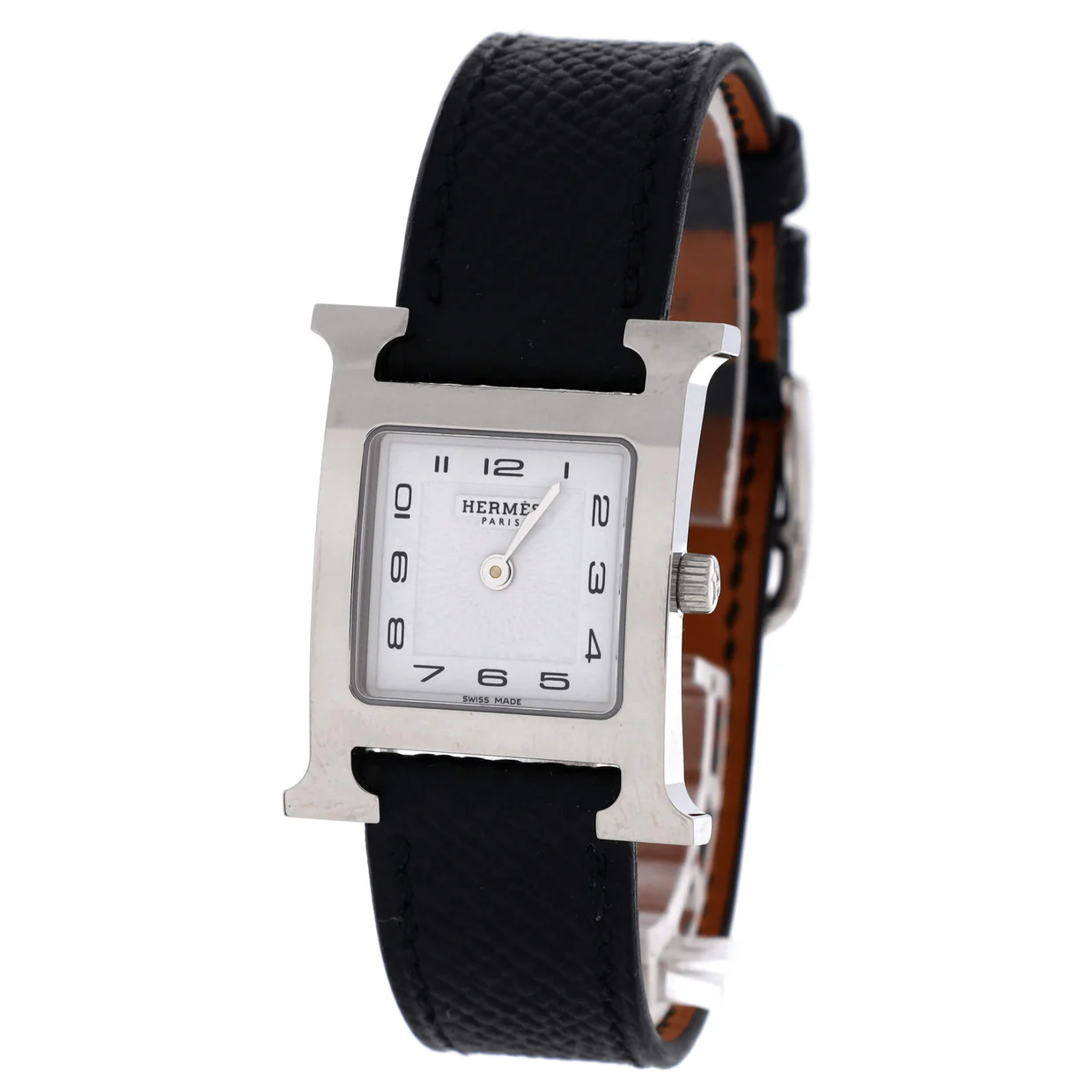 Heure H Quartz Watch Plated Metal and Leather 21 - Deep Luxury