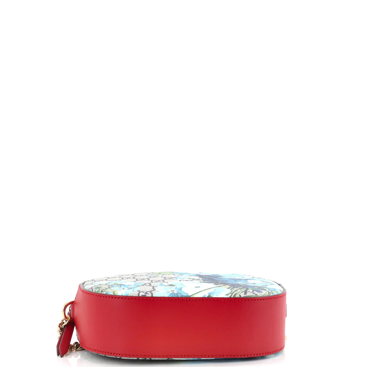 Chain Crossbody Bag Blooms Print GG Coated Canvas Mini - Deep Luxury