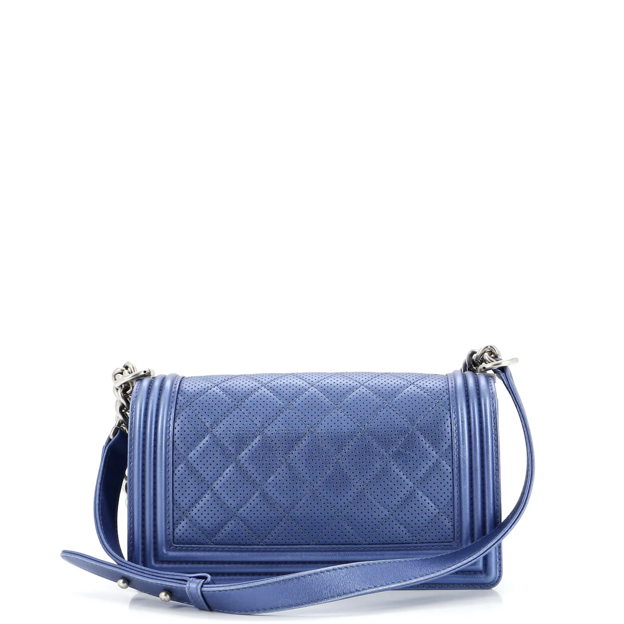 Boy Flap Bag Quilted Perforated Lambskin Old Medium - Deep Luxury