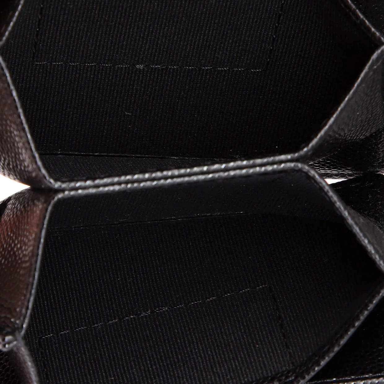 Flap Card Holder on Chain with Charms Quilted Caviar Mini - Deep Luxury