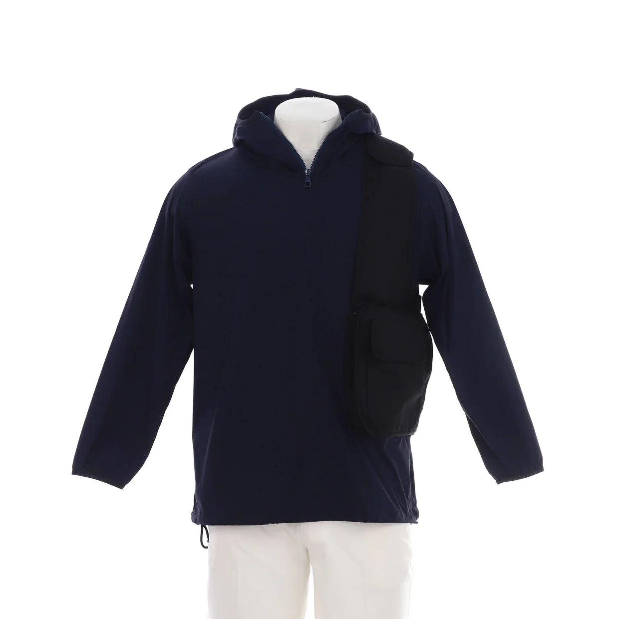 Men's Hooded Sling Bag Windbreaker Polyamide - Deep Luxury