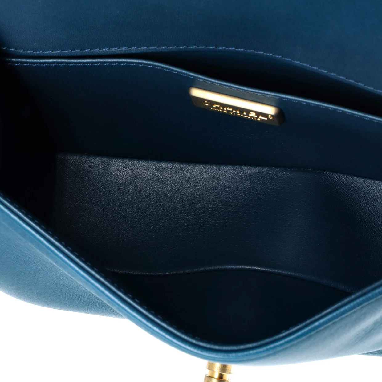 Boy Flap Bag Fur with Leather Small - Deep Luxury