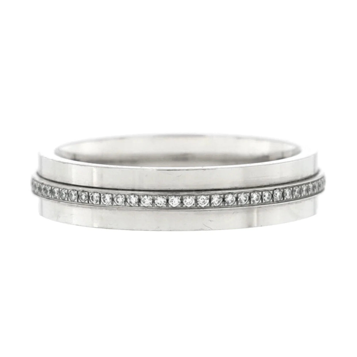 Tiffany T Ring 18K White Gold and Diamonds Narrow - Deep Luxury