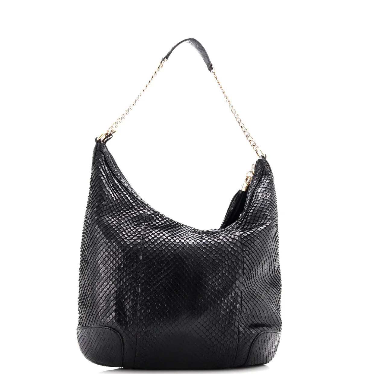 Soho Chain Hobo Python Medium - Deep Luxury