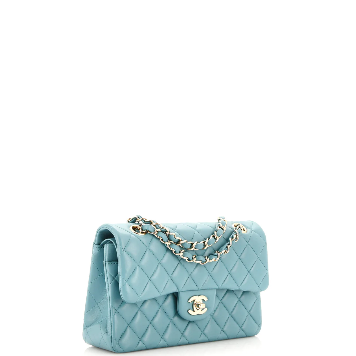 Classic Double Flap Bag Quilted Lambskin Small - Deep Luxury