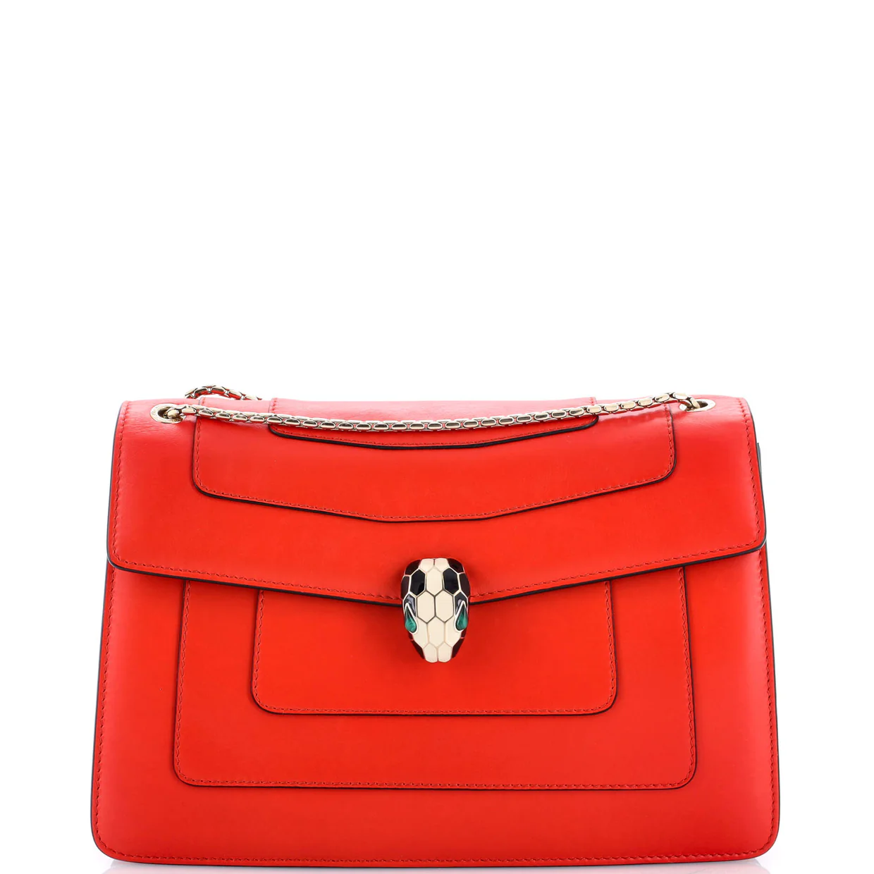 Serpenti Forever Shoulder Bag Leather Medium - Deep Luxury