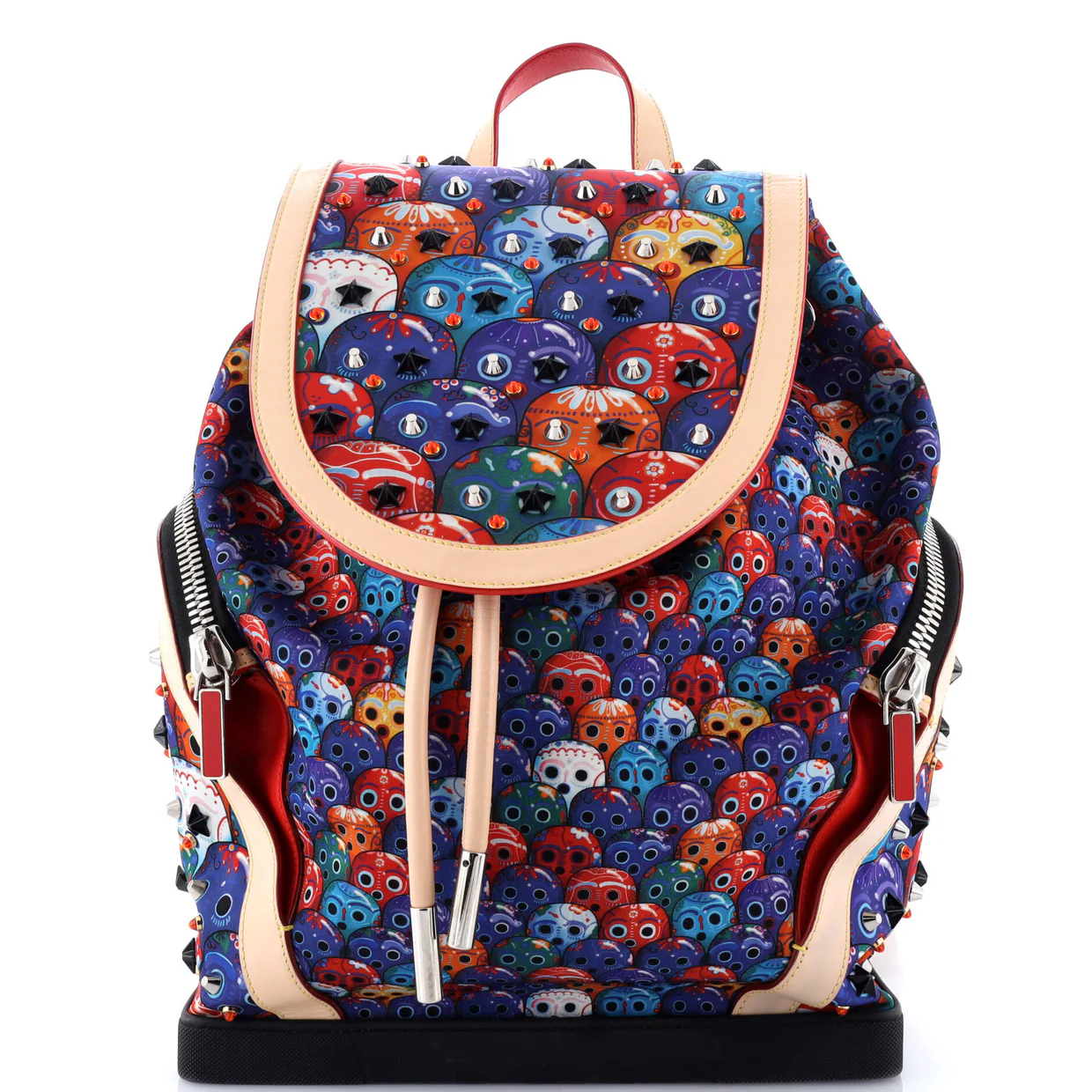 Explorafunk Backpack Spiked Printed Nylon - Deep Luxury