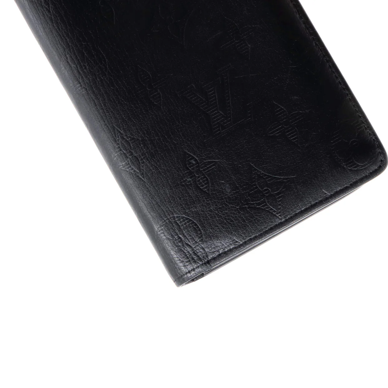Brazza Wallet Monogram Shadow Leather - Deep Luxury