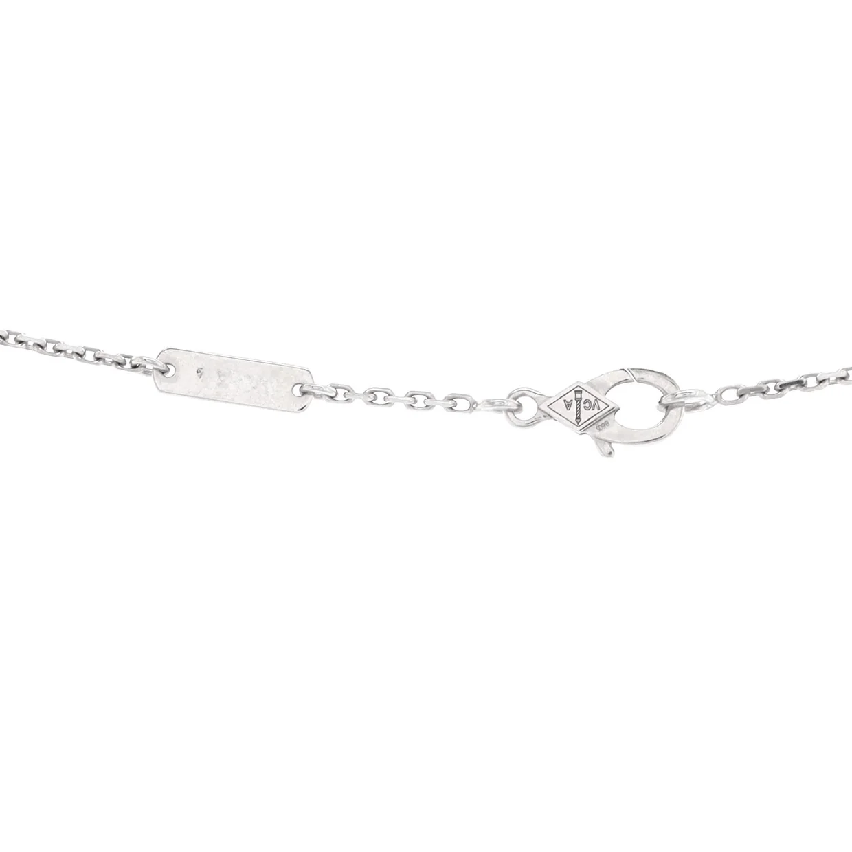 Perlee Pendant Necklace 18K White Gold and Diamonds - Deep Luxury