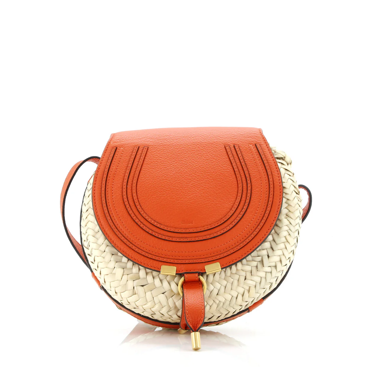 Marcie Basket Crossbody Bag Raffia and Leather Small - Deep Luxury