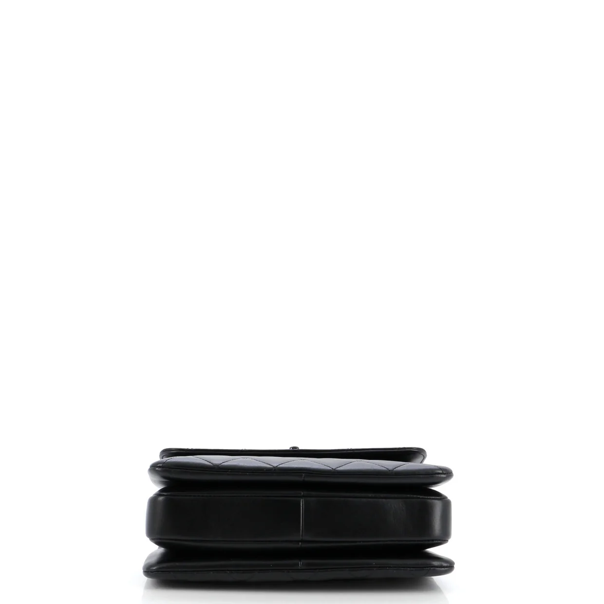 So Black Trendy CC Top Handle Bag Quilted Lambskin Small - Deep Luxury