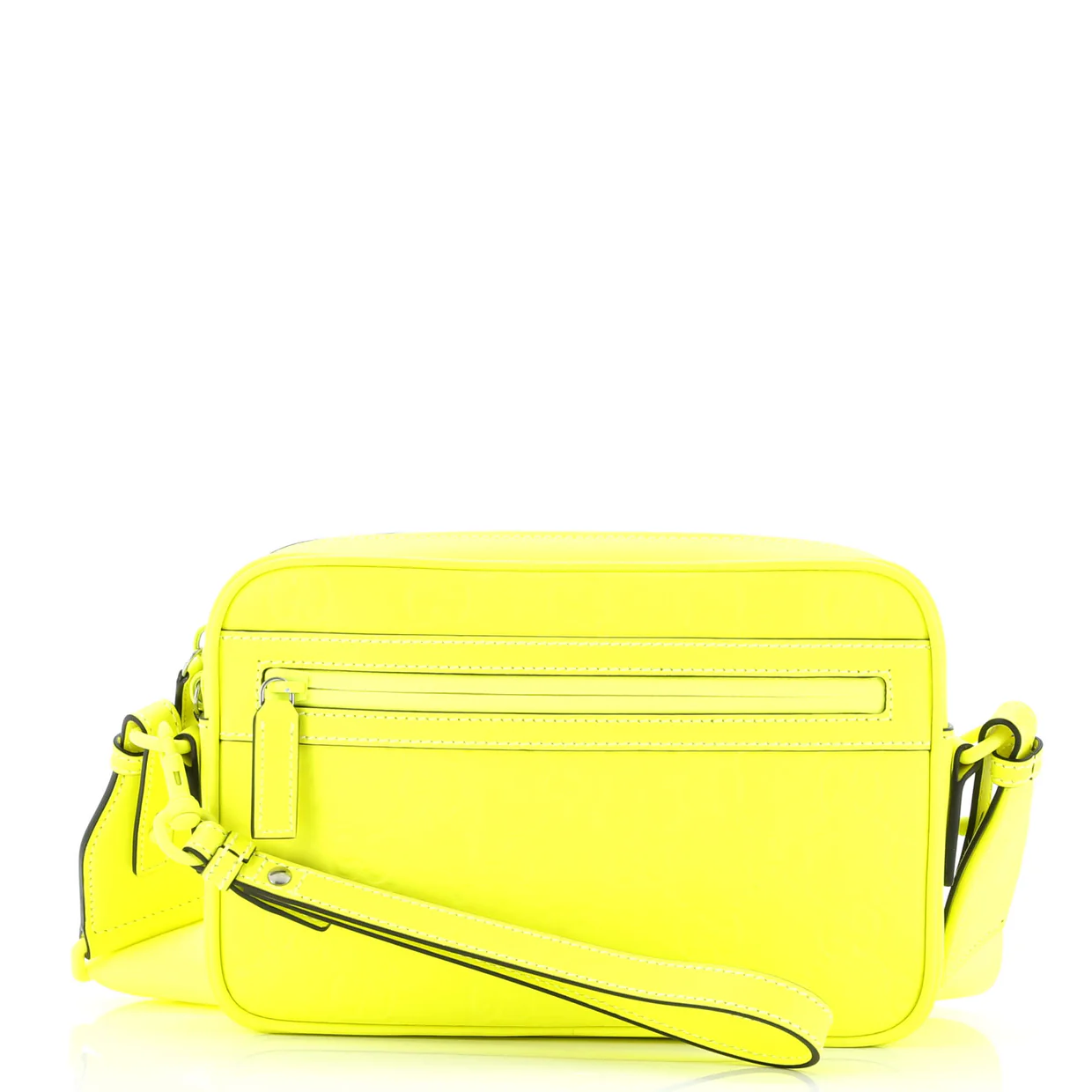 Front Zip Crossbody Bag GG Rubber Effect Leather Small - Deep Luxury