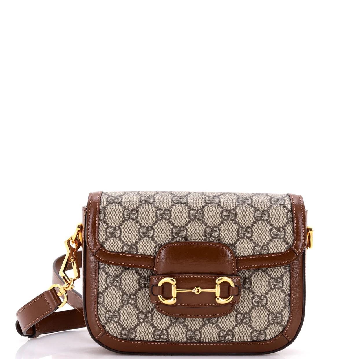 Horsebit 1955 Shoulder Bag GG Coated Canvas with Leather Mini - Deep Luxury