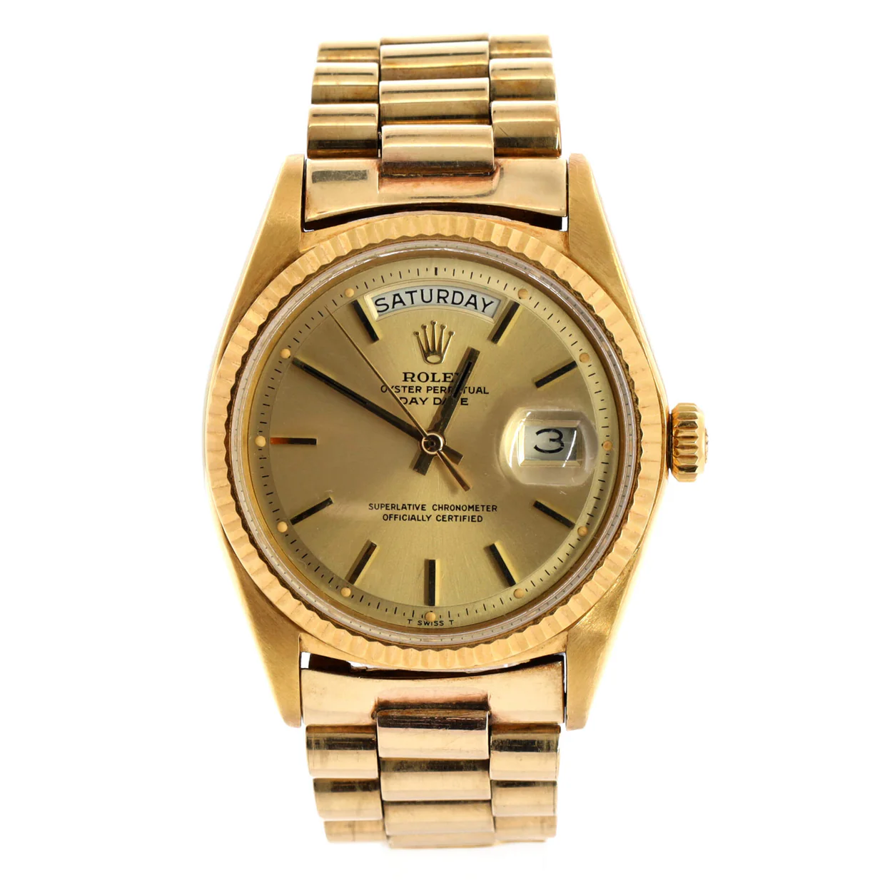 Oyster Perpetual President Day-Date Automatic Watch Yellow Gold 36 - Deep Luxury