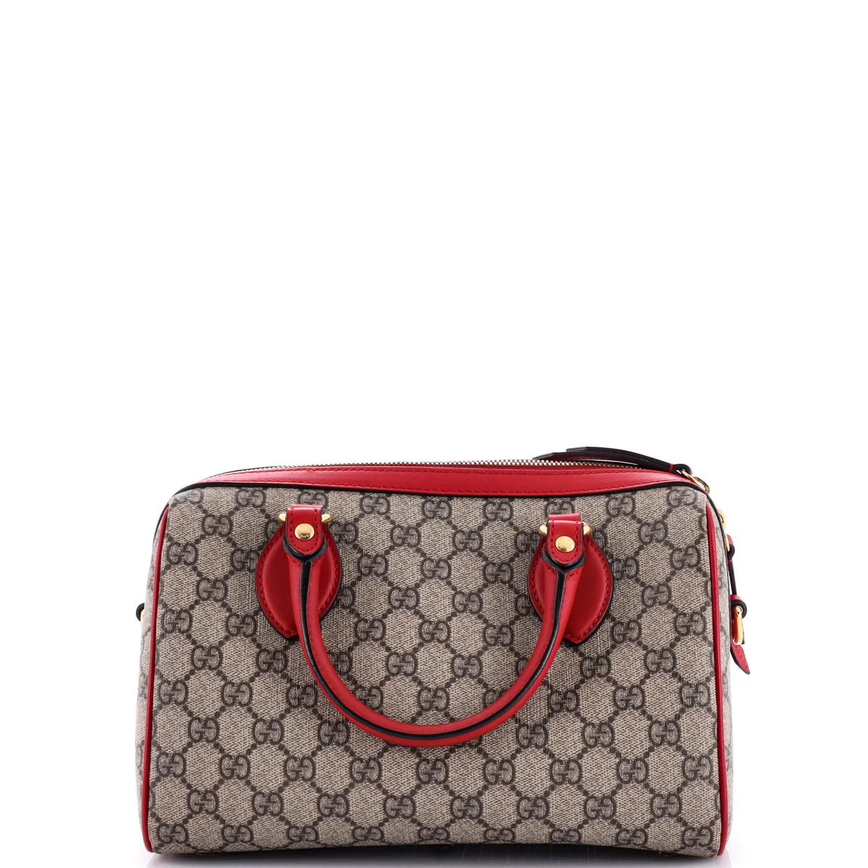 Convertible Boston Bag Embroidered GG Coated Canvas Small - Deep Luxury