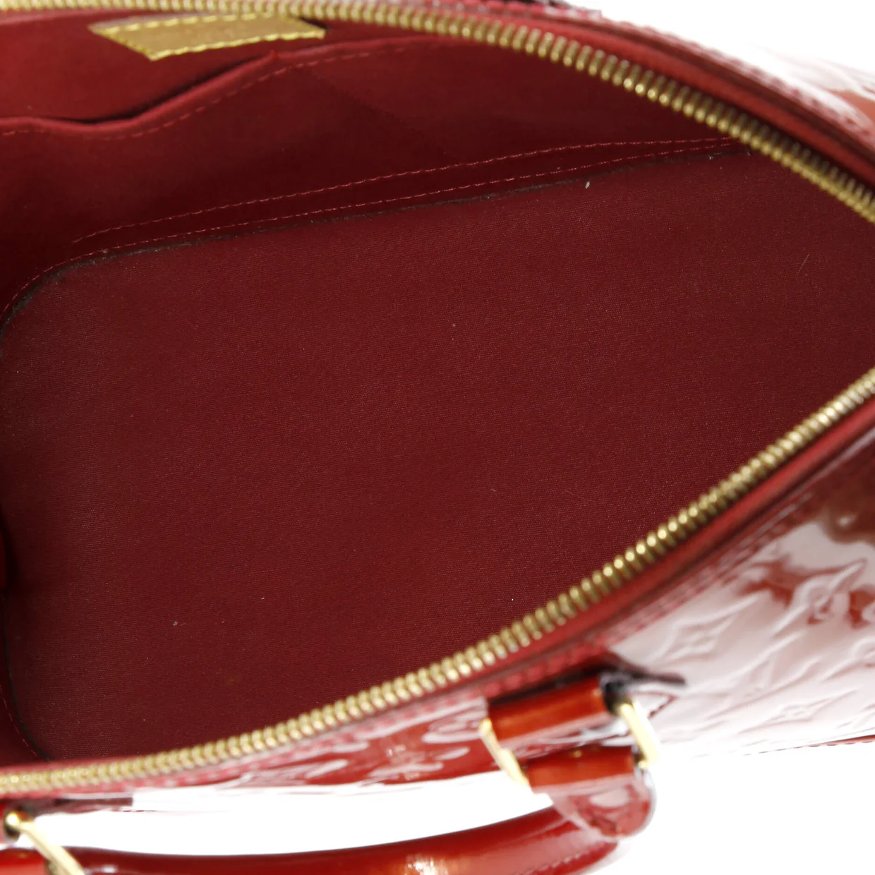 Alma Handbag Monogram Vernis PM - Deep Luxury