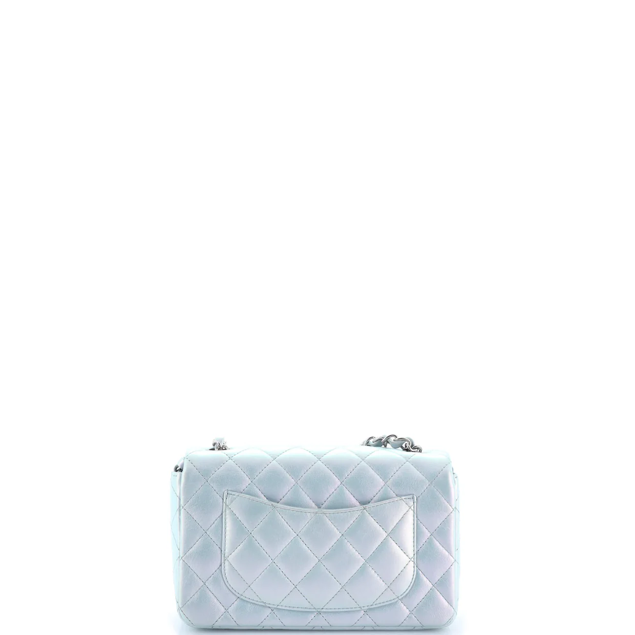 Classic Single Flap Bag Quilted Iridescent Calfskin Mini - Deep Luxury