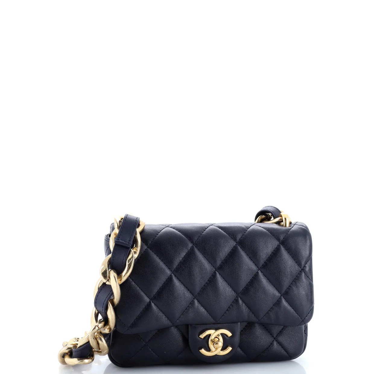 Funky Town Flap Bag Quilted Lambskin Small - Deep Luxury