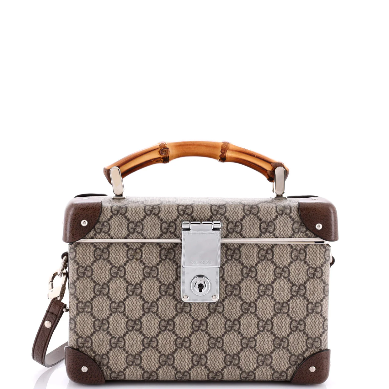 Bamboo Globe-Trotter Vanity Case GG Coated Canvas - Deep Luxury